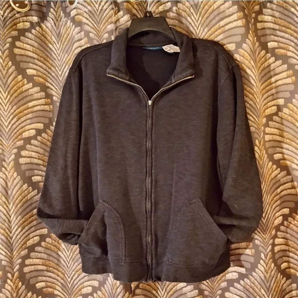 Perry Ellis Heathered Knit Jacket